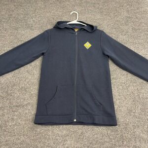 Cub Scouts Fleece Hoodie Youth XL Navy‎ Blue Cotton Blend Full Zip Patch Outdoor